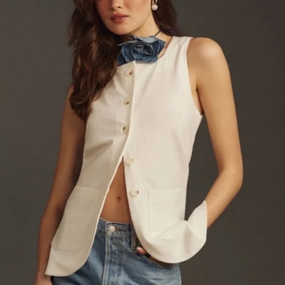 Anthropologie Maeve Vest Top